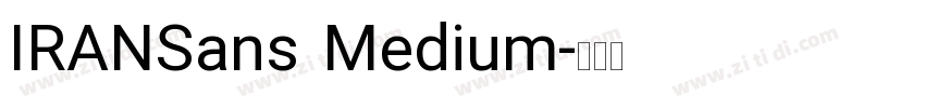 IRANSans Medium字体转换